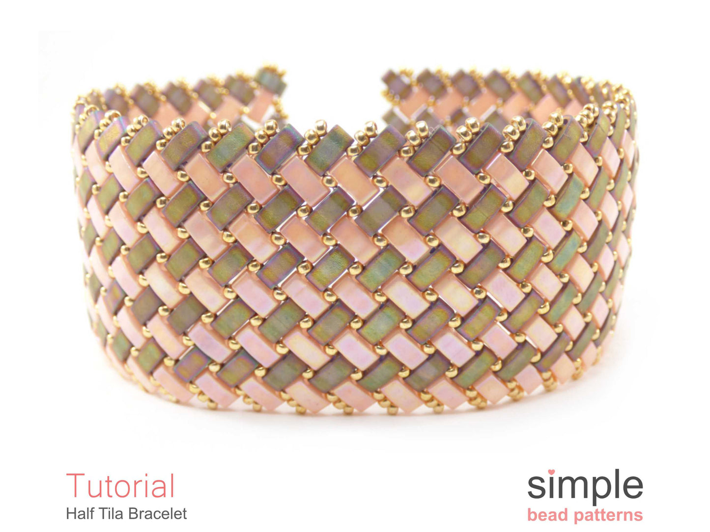 Half Tila Bracelet Beading Pattern