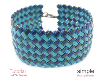 Half Tila Bracelet Beading Pattern