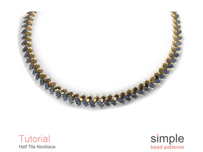 Half Tila Necklace Tutorial