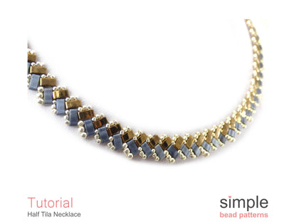 Half Tila Necklace Tutorial