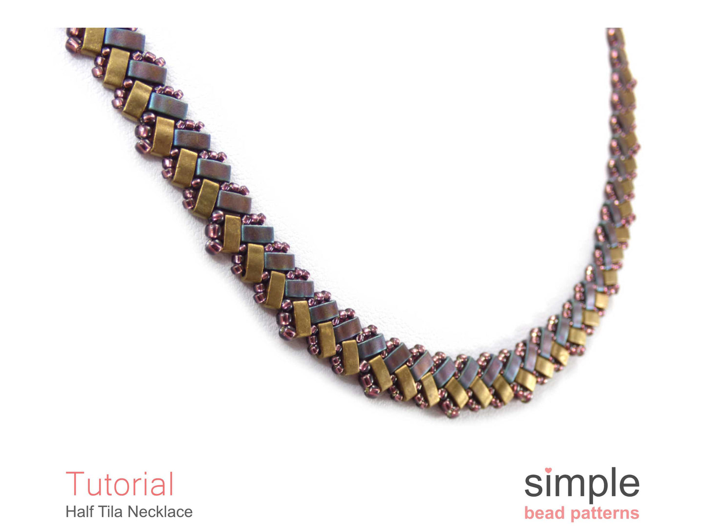Half Tila Necklace Tutorial