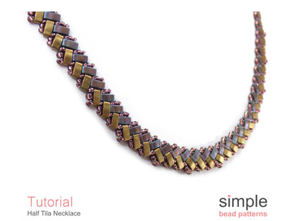 Half Tila Necklace Tutorial