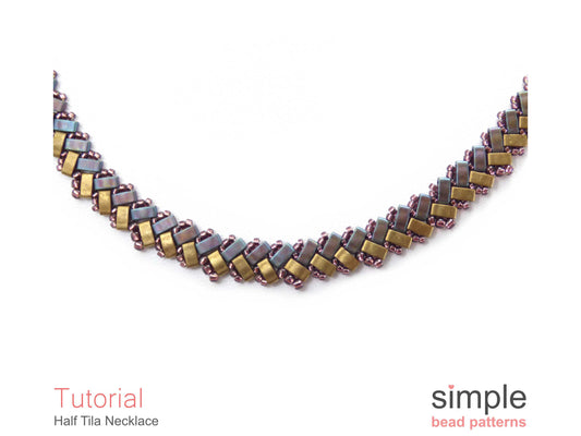 Half Tila Necklace Tutorial