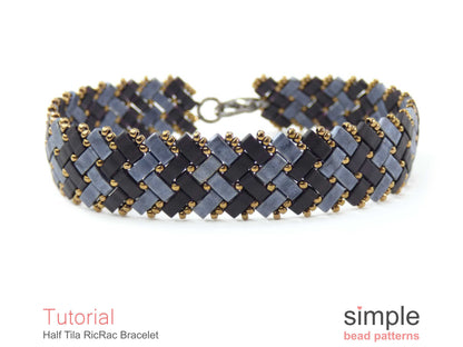 Half Tila RicRac Bracelet Beading Pattern