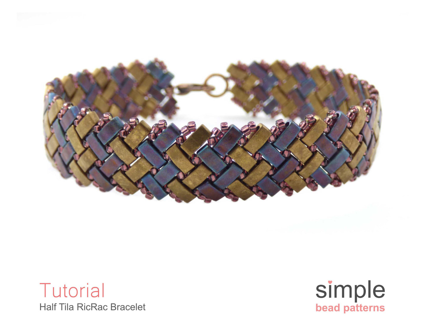 Half Tila RicRac Bracelet Beading Pattern