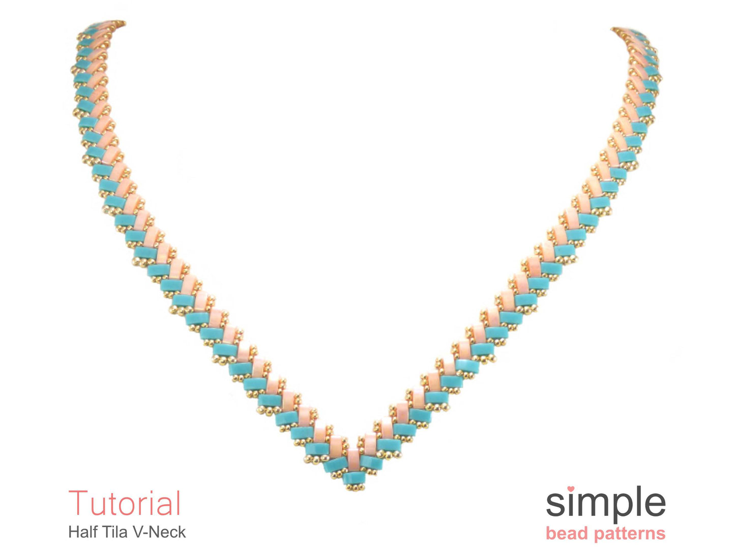 Half Tila V-Neck Beading Pattern