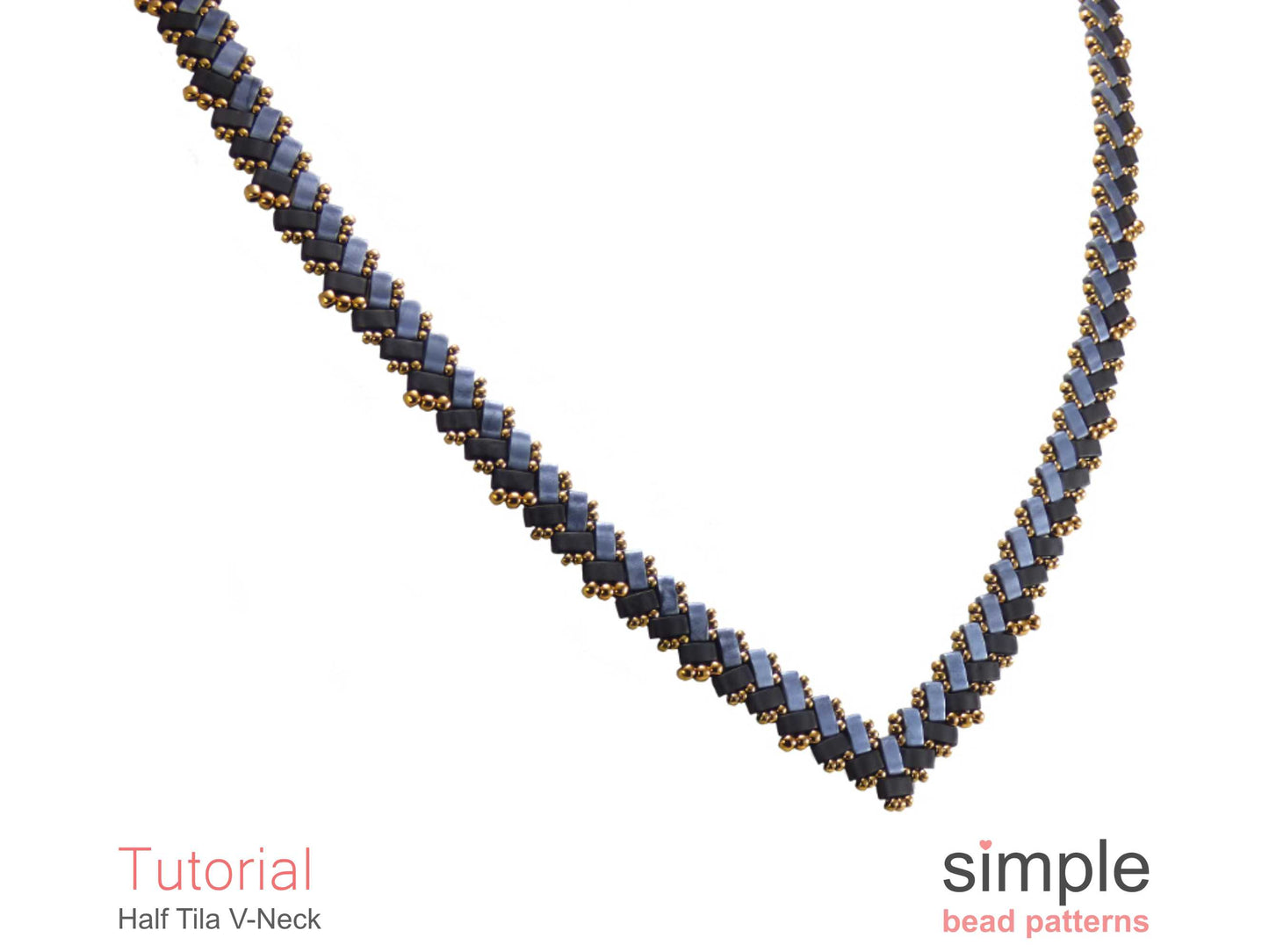 Half Tila V-Neck Beading Pattern