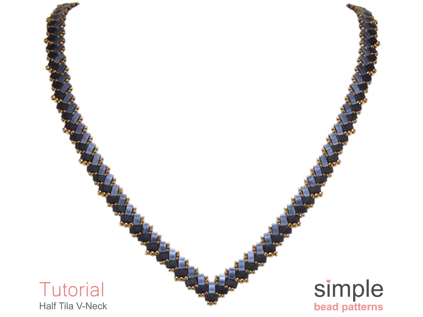 Half Tila V-Neck Beading Pattern