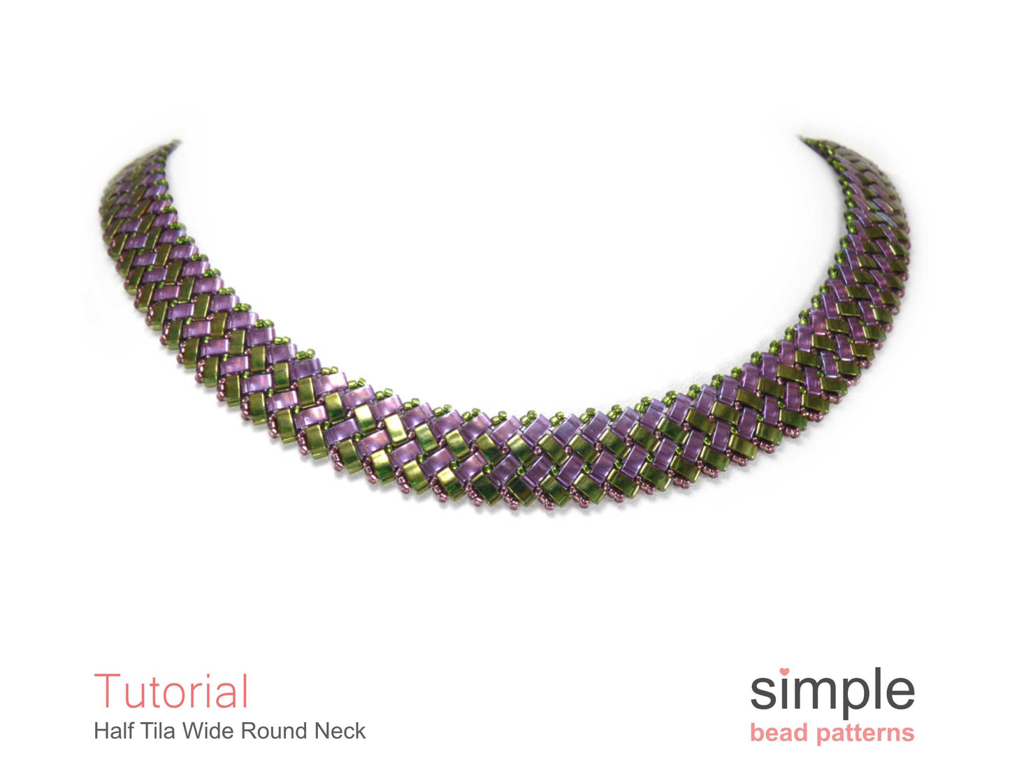 Half Tila Wide Round Necklace Tutorial