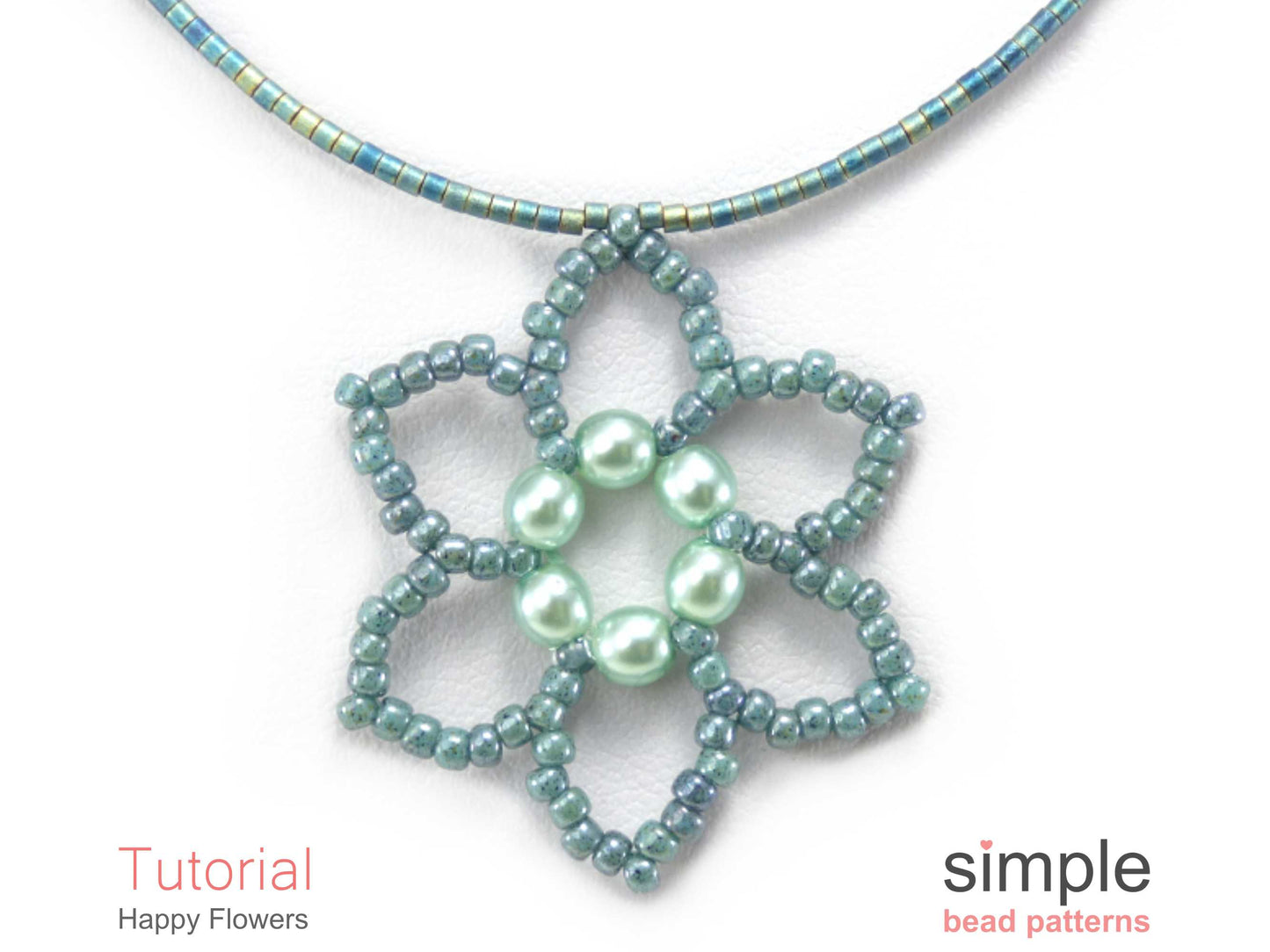 Happy Flower Earrings & Necklace Beading Pattern