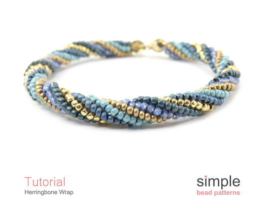 Herringbone Wrap Bracelet Beading Pattern