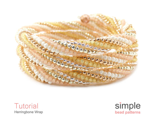 Herringbone Wrap Bracelet Beading Pattern