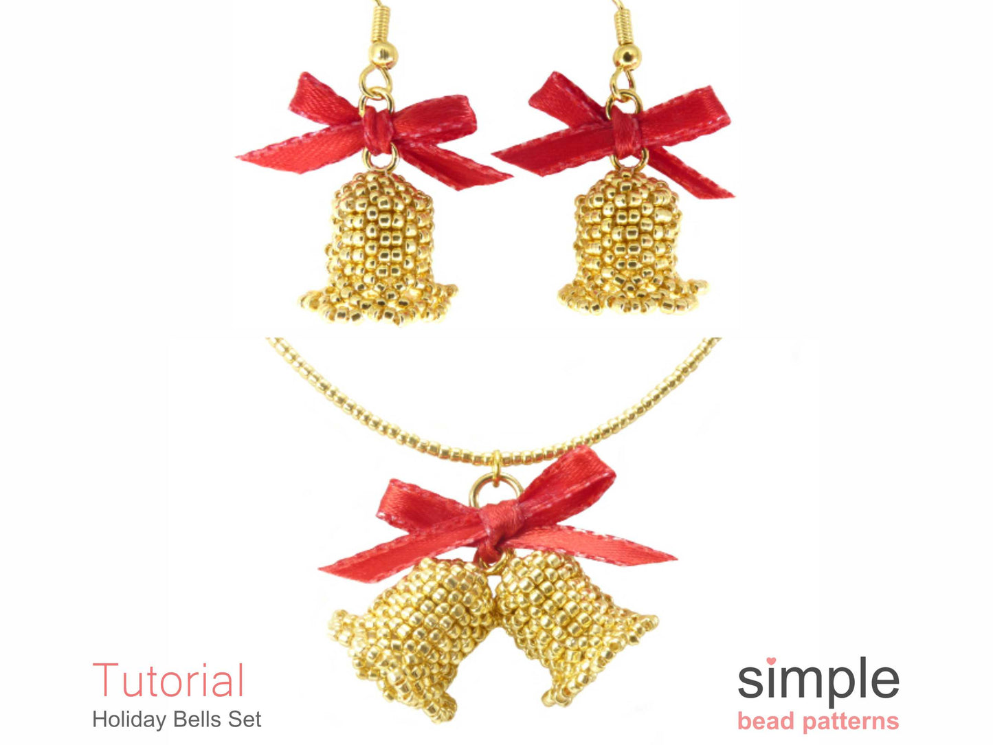 Holiday Bells Necklace & Earrings Beading Pattern