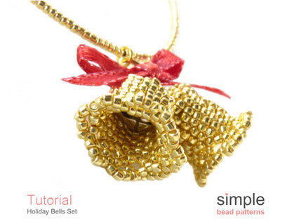 Holiday Bells Necklace & Earrings Beading Pattern