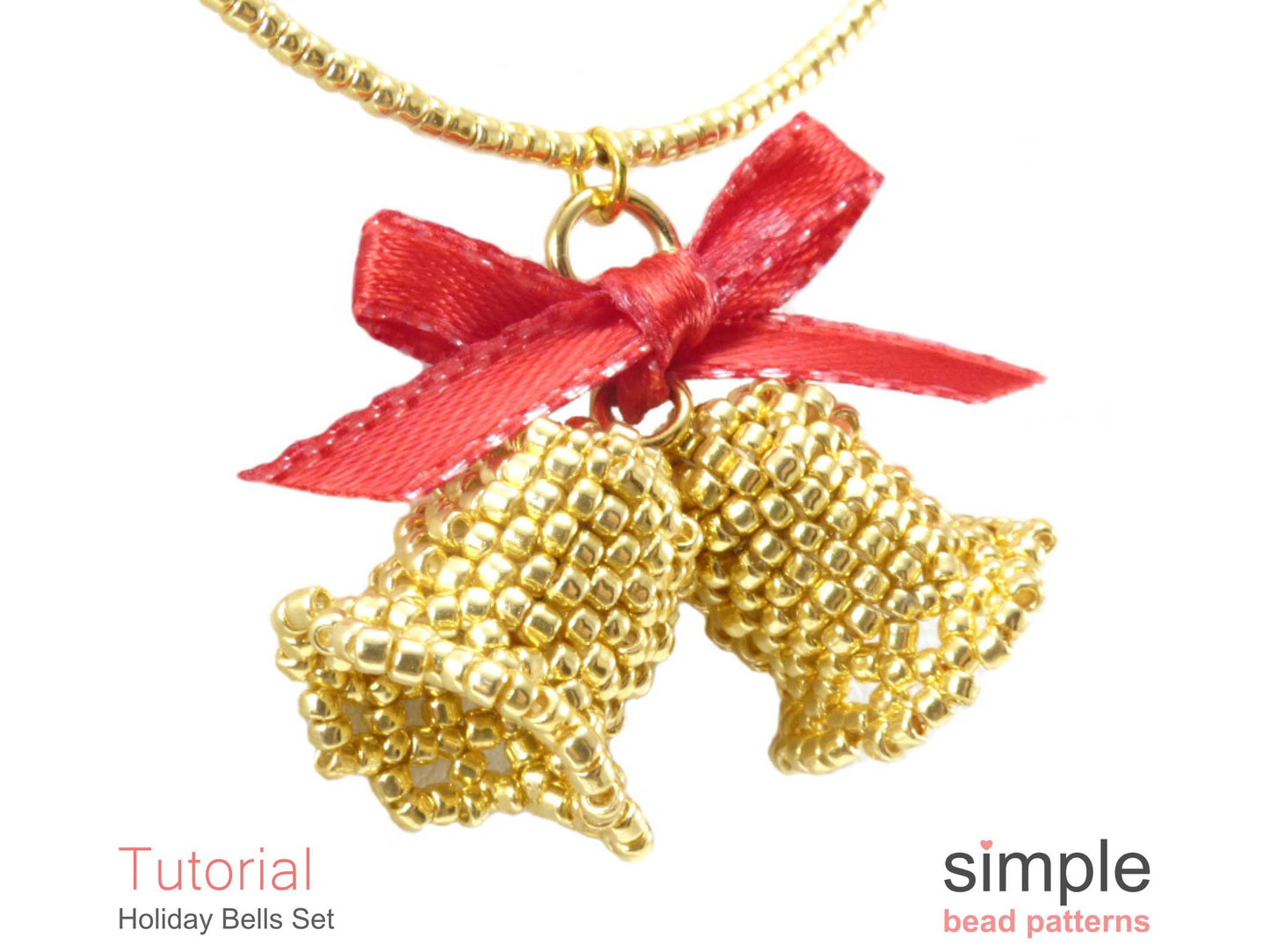 Holiday Bells Necklace & Earrings Beading Pattern