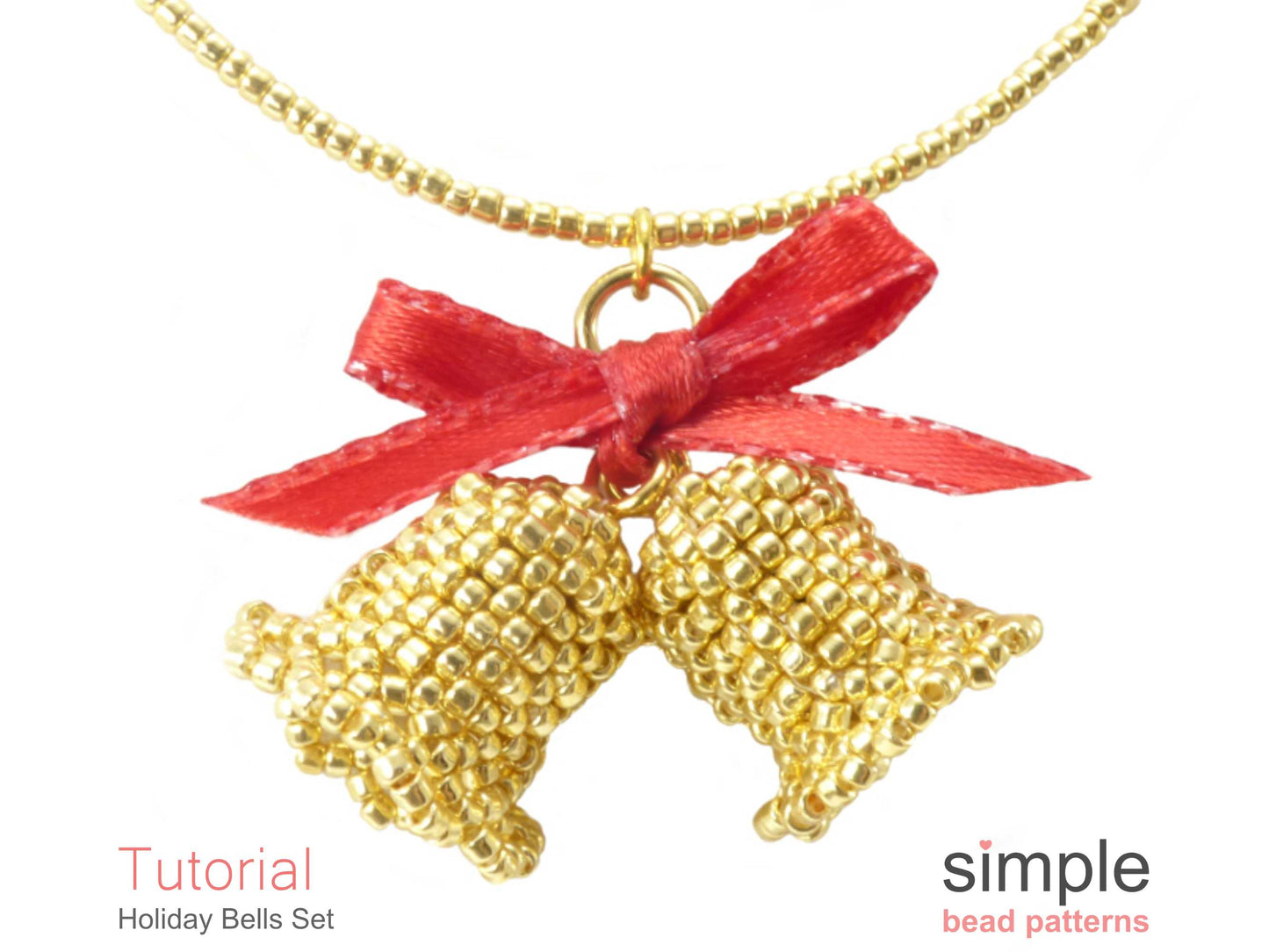 Holiday Bells Necklace & Earrings Beading Pattern
