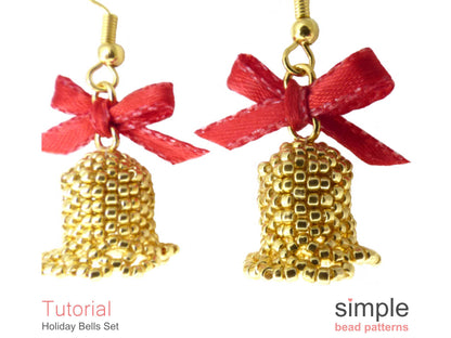 Holiday Bells Necklace & Earrings Beading Pattern