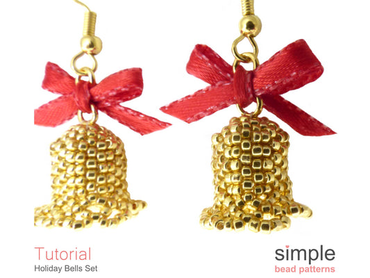 Holiday Bells Necklace & Earrings Beading Pattern