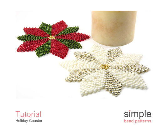 Holiday Coaster Beading Pattern