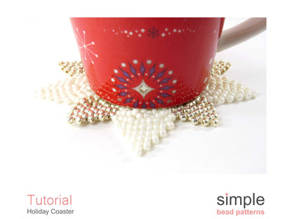Holiday Coaster Beading Pattern