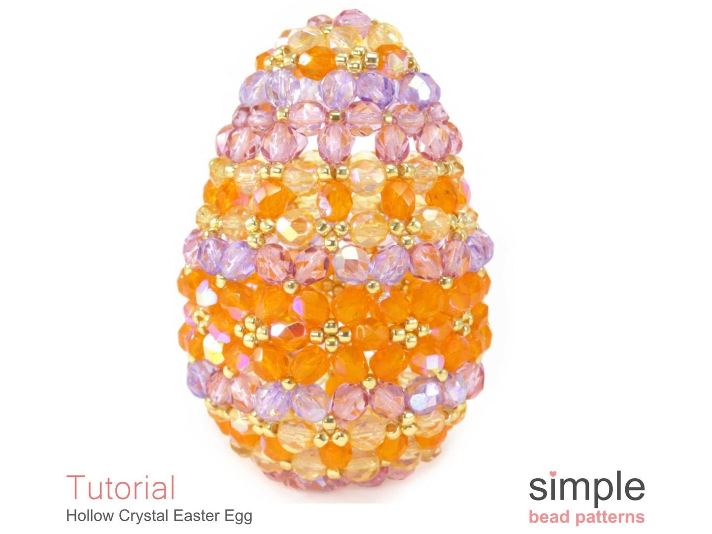 Hollow Crystal Easter Egg Beading Pattern