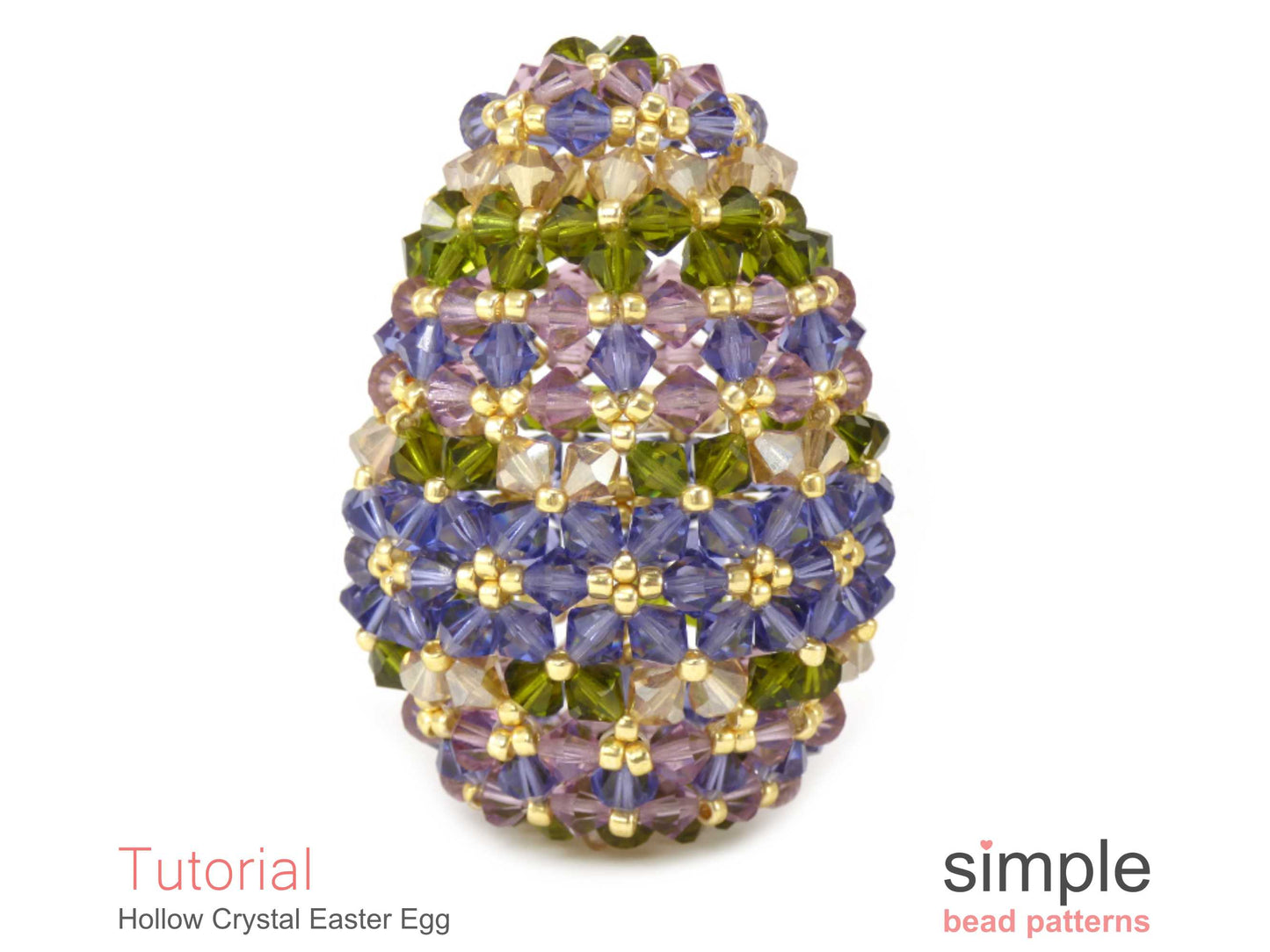 Hollow Crystal Easter Egg Beading Pattern