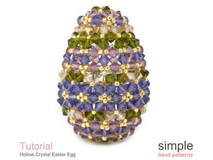 Hollow Crystal Easter Egg Beading Pattern