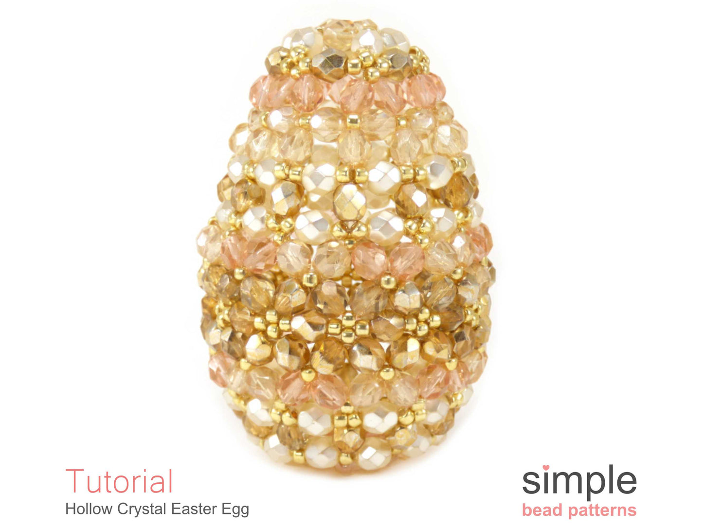 Hollow Crystal Easter Egg Beading Pattern
