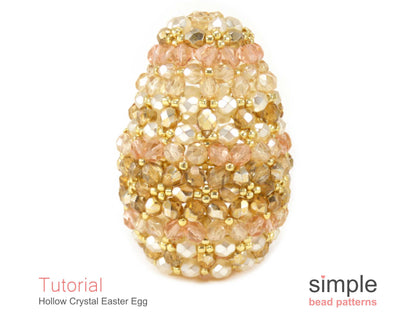 Hollow Crystal Easter Egg Beading Pattern