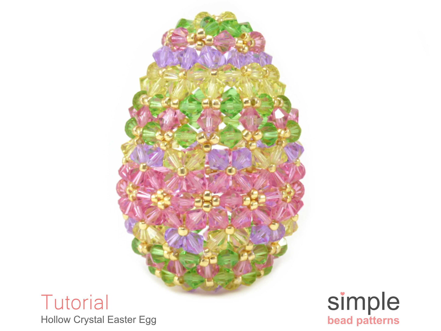 Hollow Crystal Easter Egg Beading Pattern