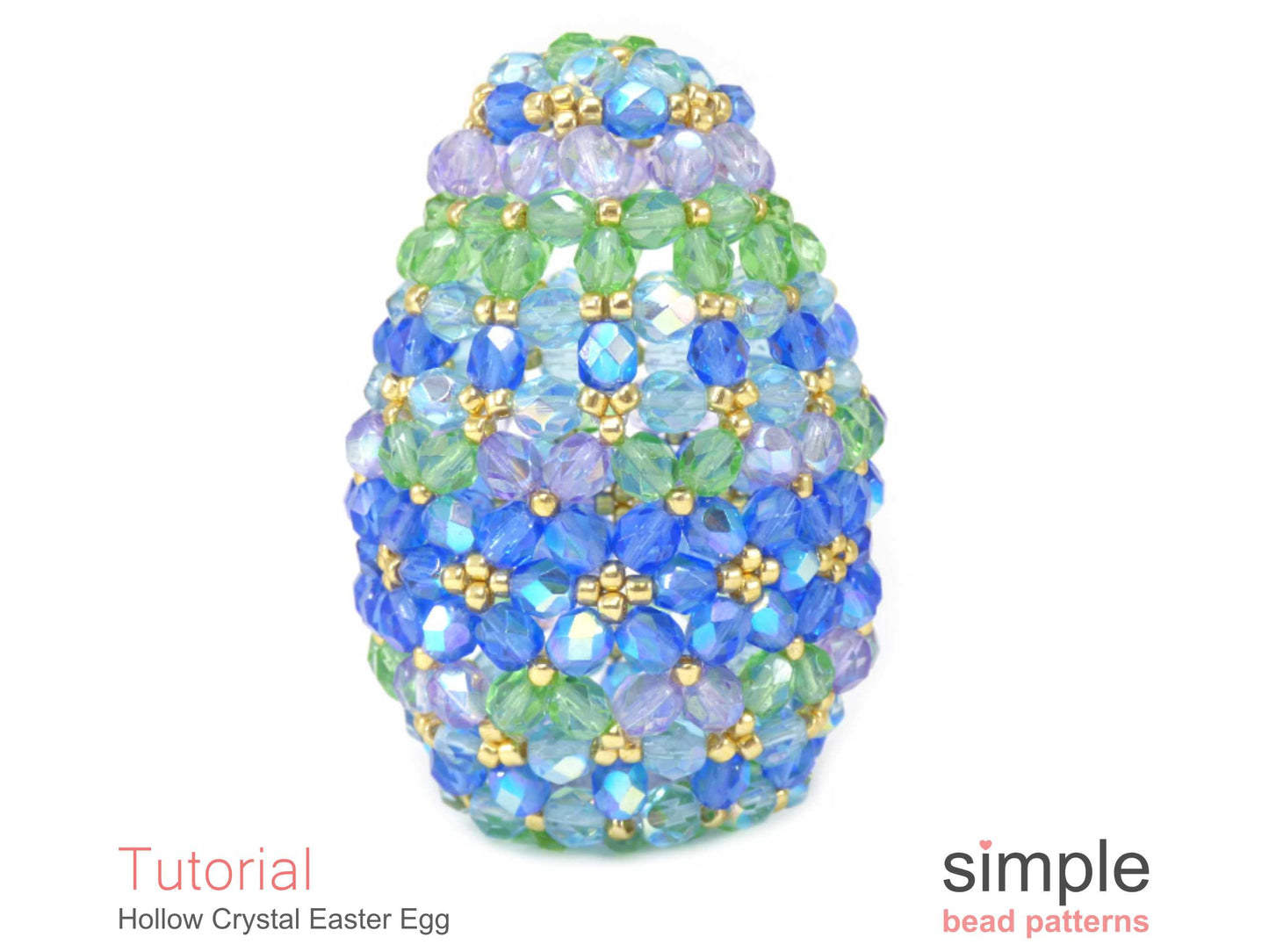 Hollow Crystal Easter Egg Beading Pattern