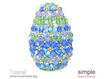 Hollow Crystal Easter Egg Beading Pattern