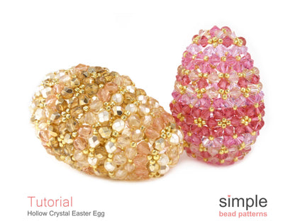 Hollow Crystal Easter Egg Beading Pattern