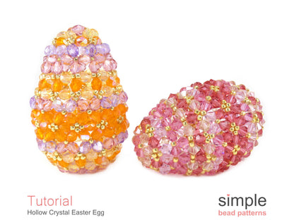 Hollow Crystal Easter Egg Beading Pattern