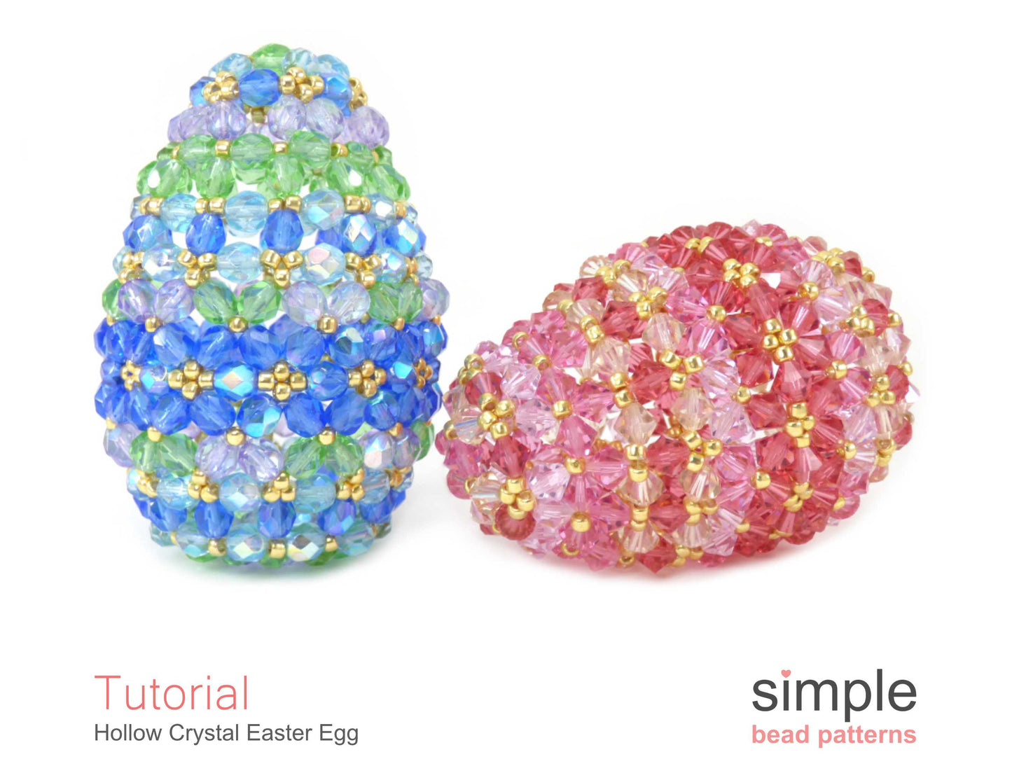Hollow Crystal Easter Egg Beading Pattern