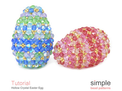 Hollow Crystal Easter Egg Beading Pattern