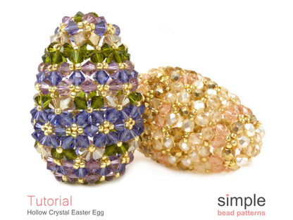 Hollow Crystal Easter Egg Beading Pattern