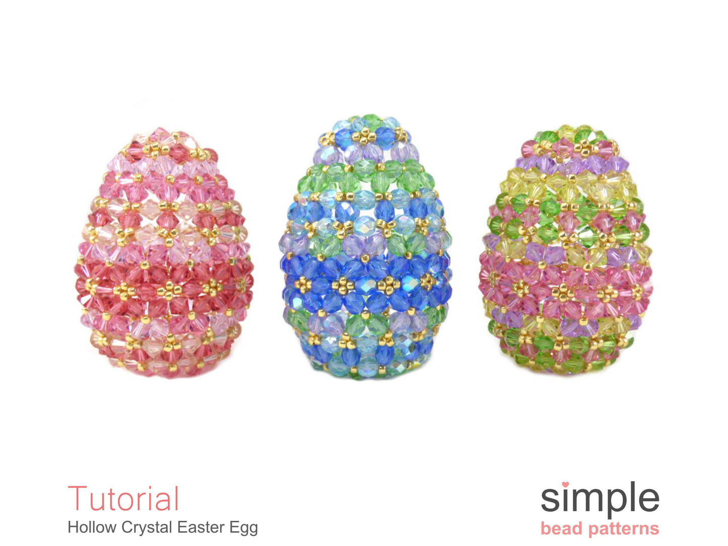 Hollow Crystal Easter Egg Beading Pattern