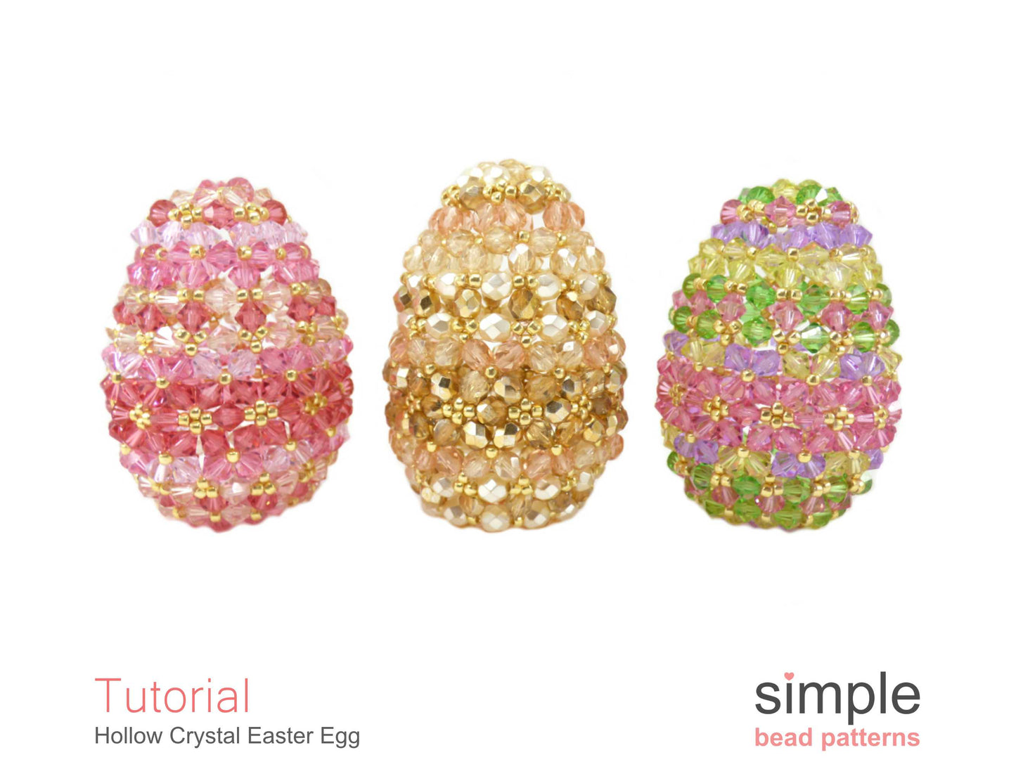 Hollow Crystal Easter Egg Beading Pattern