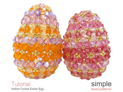 Hollow Crystal Easter Egg Beading Pattern
