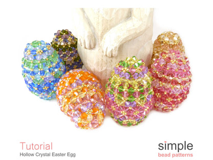 Hollow Crystal Easter Egg Beading Pattern