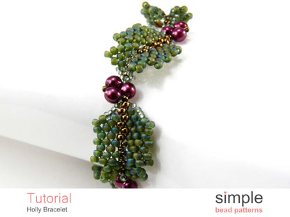 Holly Bracelet Beading Pattern