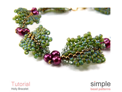 Holly Bracelet Beading Pattern
