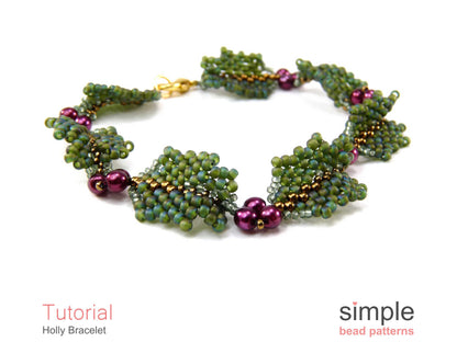 Holly Bracelet Beading Pattern