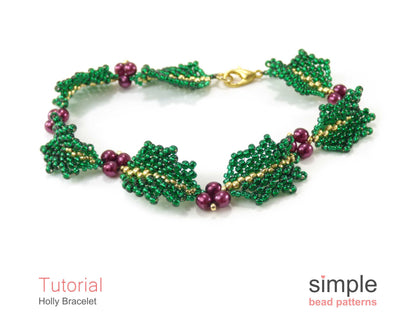 Holly Bracelet Beading Pattern