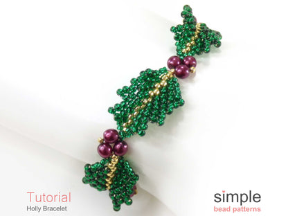 Holly Bracelet Beading Pattern