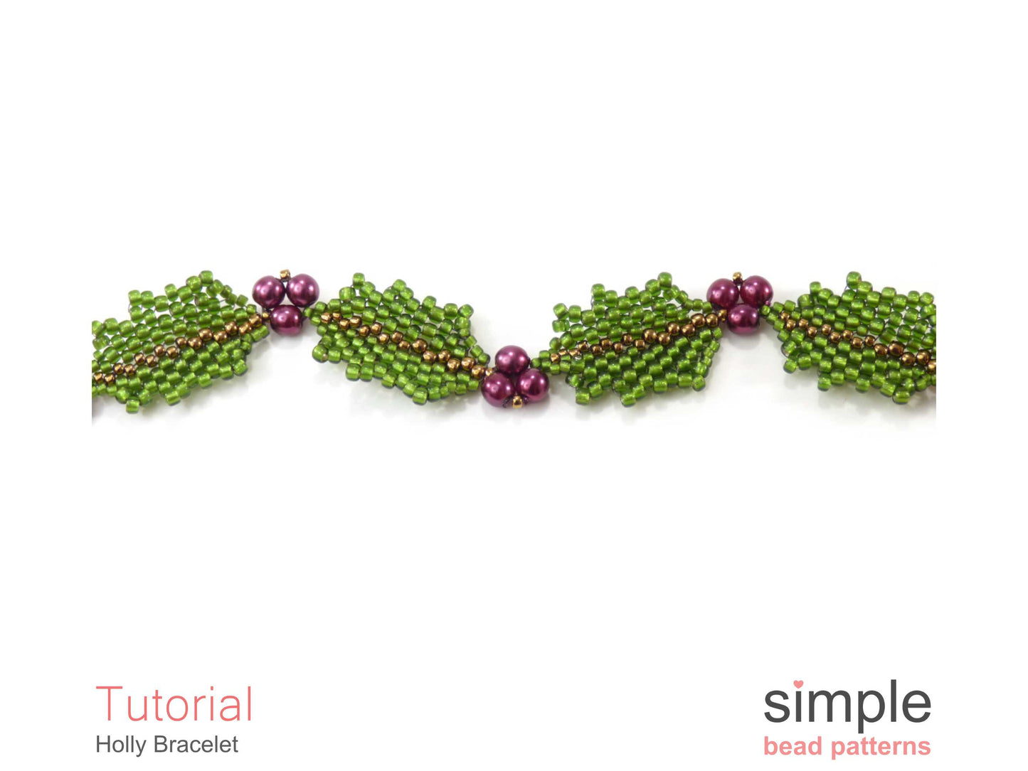 Holly Bracelet Beading Pattern