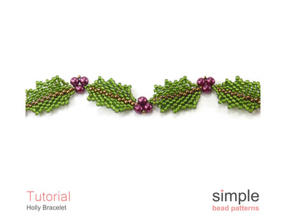 Holly Bracelet Beading Pattern