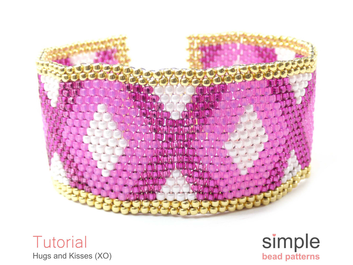 Hugs and Kisses Bracelet Beading Pattern