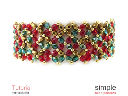 Impressionist Bracelet Beading Pattern